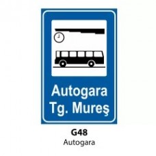 Autogara, Indicator rutier | Semn de circulatie