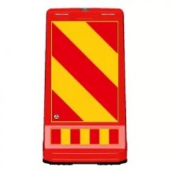 Baliza Directionala Plastic, 7.50kg, folie reflectorizanta fata-verso 60x40cm