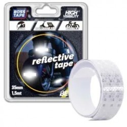 Banda adeziva reflectorizanta, tip fagure alb, 3.5cm x 1.5m