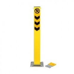 Blocatoare Parcare tip stalp cu inchidere cu cheie, flansa fixare asfalt