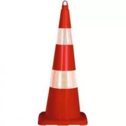 Con flexibil din TPE, inaltime 90cm, doua folii reflectorizante