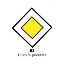 Drum cu prioritate, Indicator rutier | Semn de circulatie
