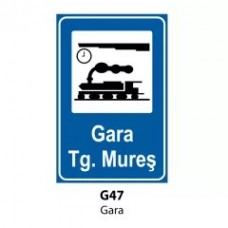 Gara, Indicator rutier | Semn de circulatie