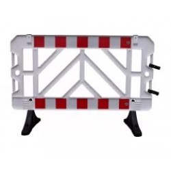 Gard Mobil Plastic Pentru Lucrari, 1.5m x 1m, ALB