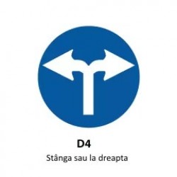 La stanga sau la dreapta, Indicator rutier | Semn de circulatie