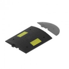 Limitator de viteza, 50 x 40 x 4.5cm, cauciuc, negru, 2 benzi reflectorizante