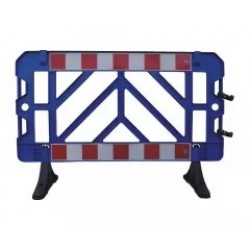 Panou bariera gard din PVC, modulara, 1.5m x 1m, culoare ALBASTRU