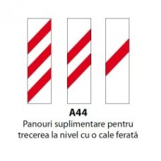 Panouri suplimentare pentru trecerea la nivel cu o cale ferata, Indicator rutier | Semn de circulatie