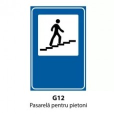 Pasarela pentru pietoni, Indicator rutier | Semn de circulatie