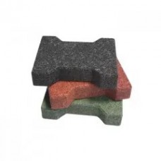 Pavele, Dale de cauciuc, tip Dublu T, interblocabile, SBR, 24.5cm x 19.5cm