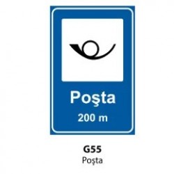 Posta, Indicator rutier | Semn de circulatie