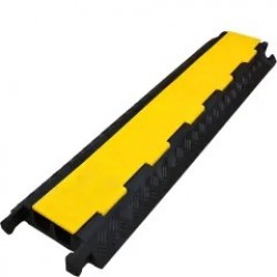 Rampa de protectie pentru cabluri, 2 canale cu Ø 3cm, PREMIUM