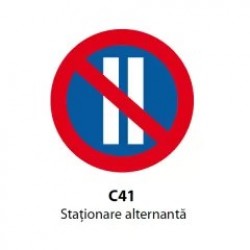 Stationare alternanta C41, Indicator rutier | Semn de circulatie